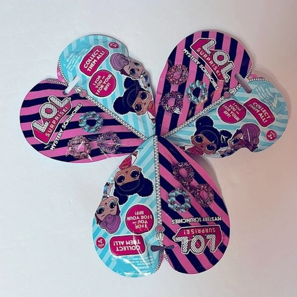 LOL Surprise Bundle! 3 packs LOL Mystery Scrunchies BFF packages.  NEW!